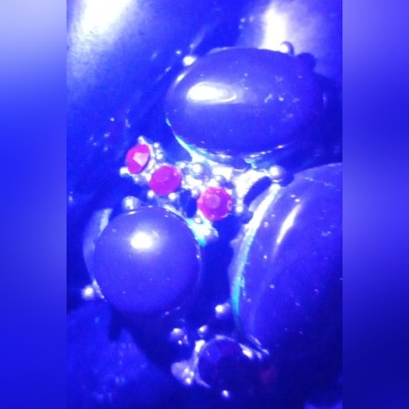 Vintage RUBY & Carnelian Agate Ring - Picture 15 of 16